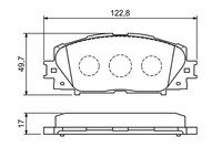 1X Bosch 0 986 494 198 Bremsbelagsatz Scheibenbremse FüR Toyota Lexus