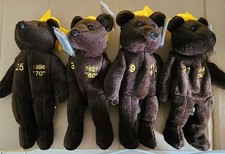 4 Bamm Beanos Home Run Kings MLB Plush Bear Ruth Maris Sosa McGwire Vintage 1998