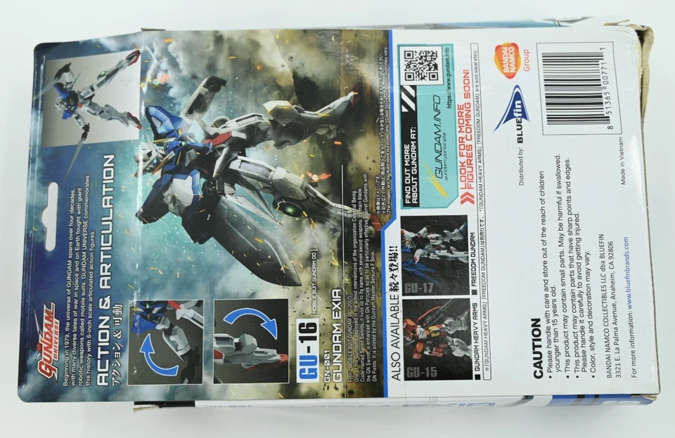 (NUEVO) Figura de acción Bandai Gundam Universe GU-16 GN-001 GUNDAM EXIA 6" Foto 2 de 3
