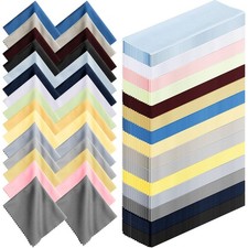 Leelosp 300 Pcs Glasses Cleaning Cloth Microfiber Wipes Mixed Color