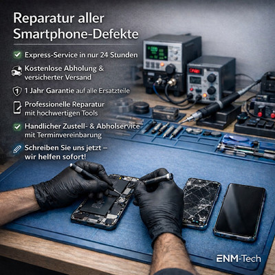 Handy Reparatur iPhone Samsung alle Modelle alle Schäden Display Backcover 12MG
