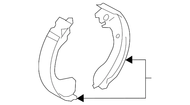 OEM NEW Rear Brake Pad Shoe Set 12-19 Versa 14-19 Versa Note D40603VA0B - Image 2 of 3