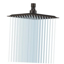 Rain Shower Head, 8" Square Rainfall  High Pressure 8 Inch Oil Rubbed Bronze