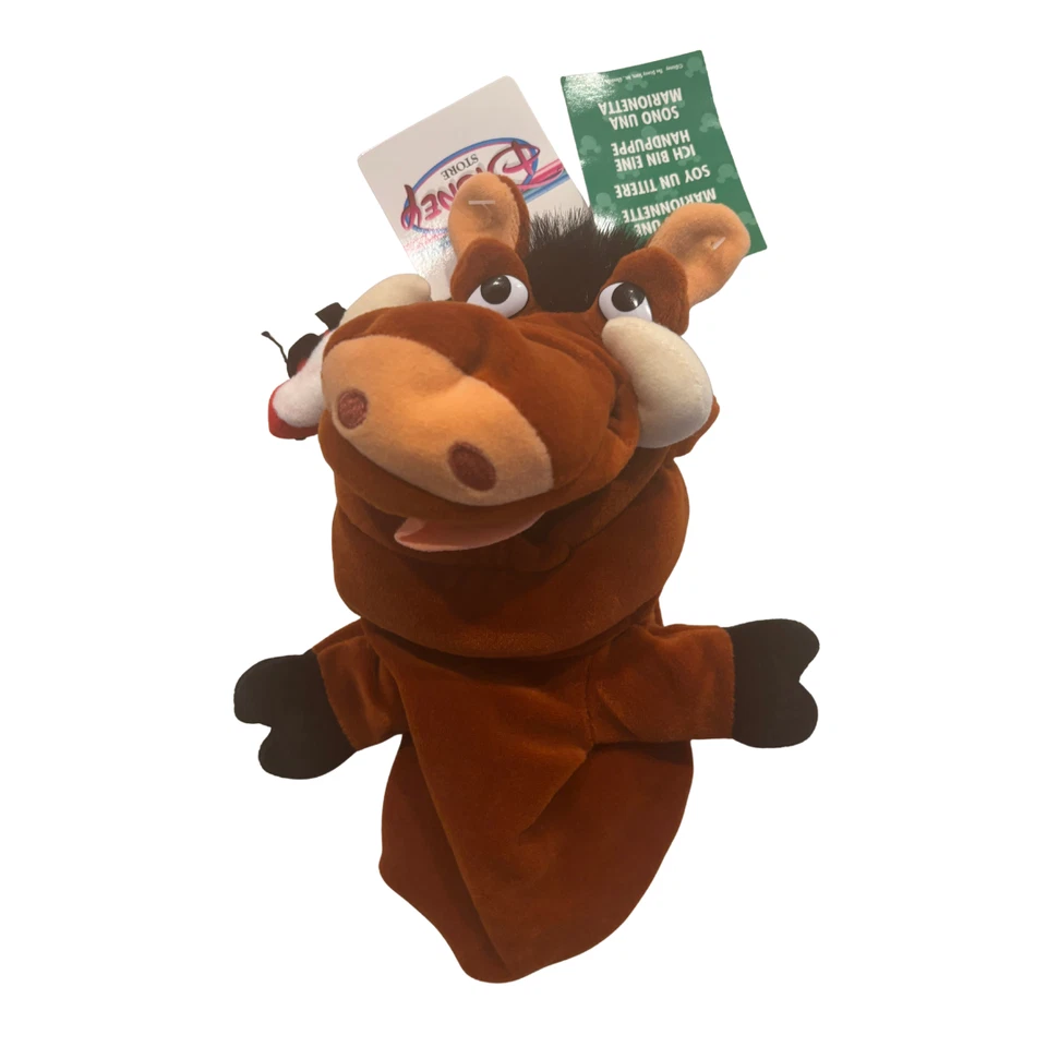 NUEVO CON ETIQUETAS DE COLECCIÓN Walt Disney Company Simba and Pumba Rey León Peluche Títeres de Mano 10" Foto 4 de 4