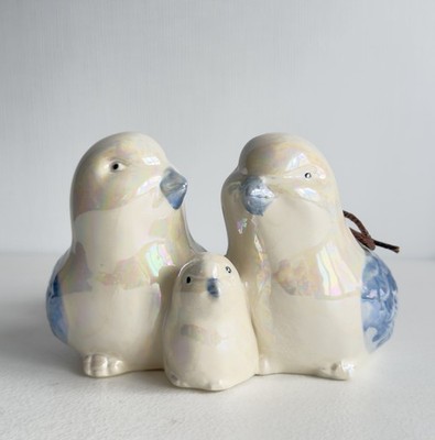 Bird Family Ceramic Scent Diffuser   Iridescent Essential Scent Diffuser