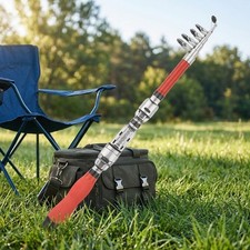 Canna da Pesca Telescopica 5 Sezioni Ideale per Barca Rock e Light Casting