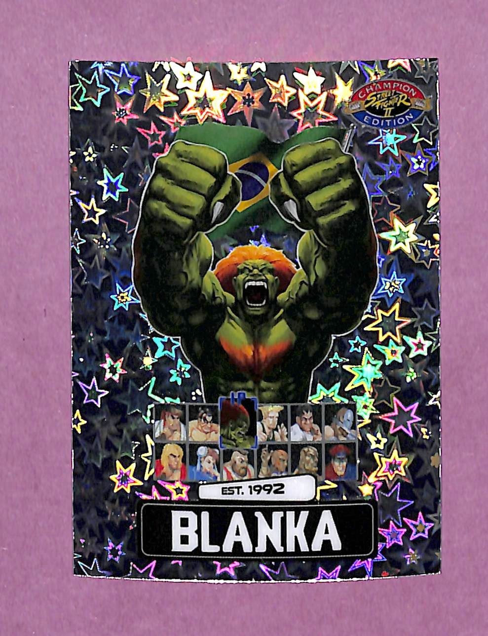 BLANKA Street Fighter 2 CHAMPION PSA Promo  Card  30/100 STARS PSA MAGAZINE