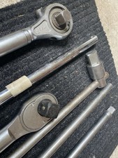 Large Ratchet Set and Sockets 1 Inch Drive