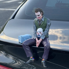 Sitting Joker Resin Car Ornament, 11cm, for Car Motorcycle Bicycle Trunk/Top