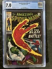 Amazing Spider-Man  #77 CGC 7.0 OW/W Classic John Romita Human Torch/Lizard 1969