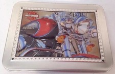 Harley Davidson Collectible Playing Card Tin with 2 Decks of Cards
