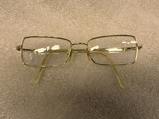 3061M Vtg GENNY ITALY Goldtone Eyeglass Frames 775B 5001 51-16 135 Vtg Condition