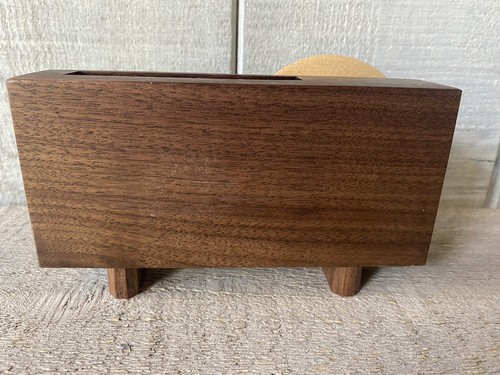Amplificateur de son passif pour téléphone portable en bois aiguille moderne milieu du siècle - Photo 4 sur 5