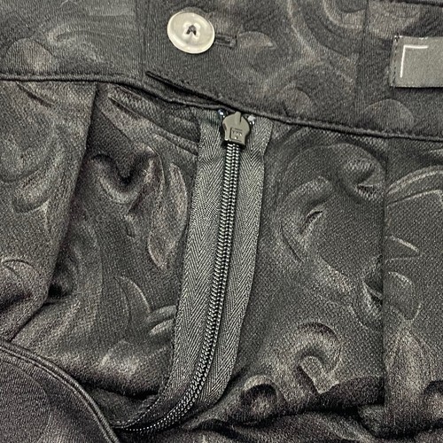 Robert Rodriguez Women's Black  Textured Paisley A-Line Pleated Midi Skirt Sz M - Picture 12 of 13