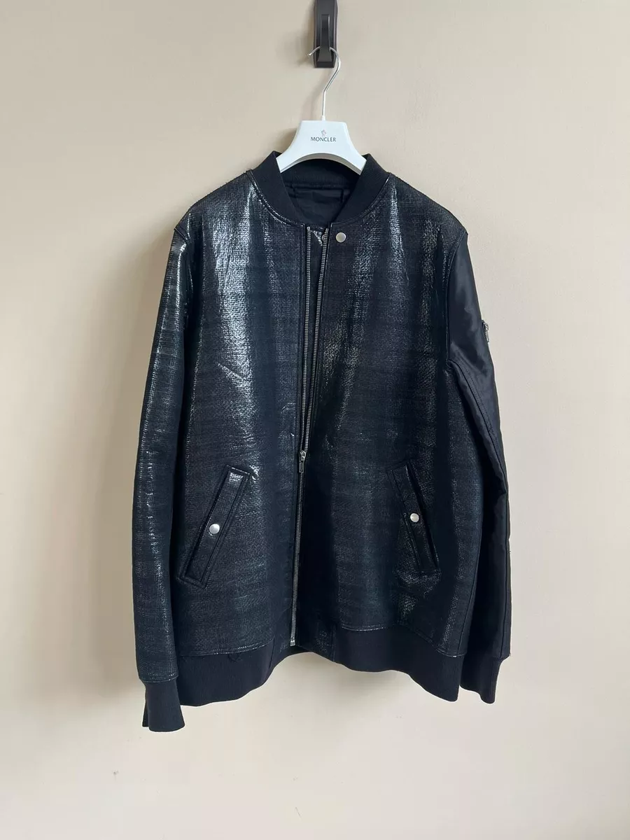 Rick Owens , Heavy Flight Bomber Jacket in Black , BNWD 56