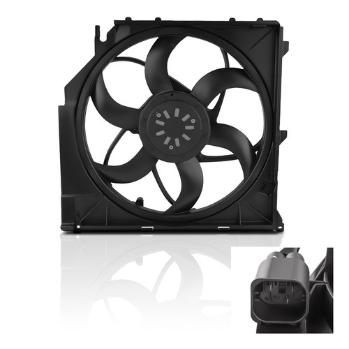 3Pins Radiator Cooling Fan Assembly 400W For BMW E83 X3 2004-10 17113452509 - Bild 5 von 12