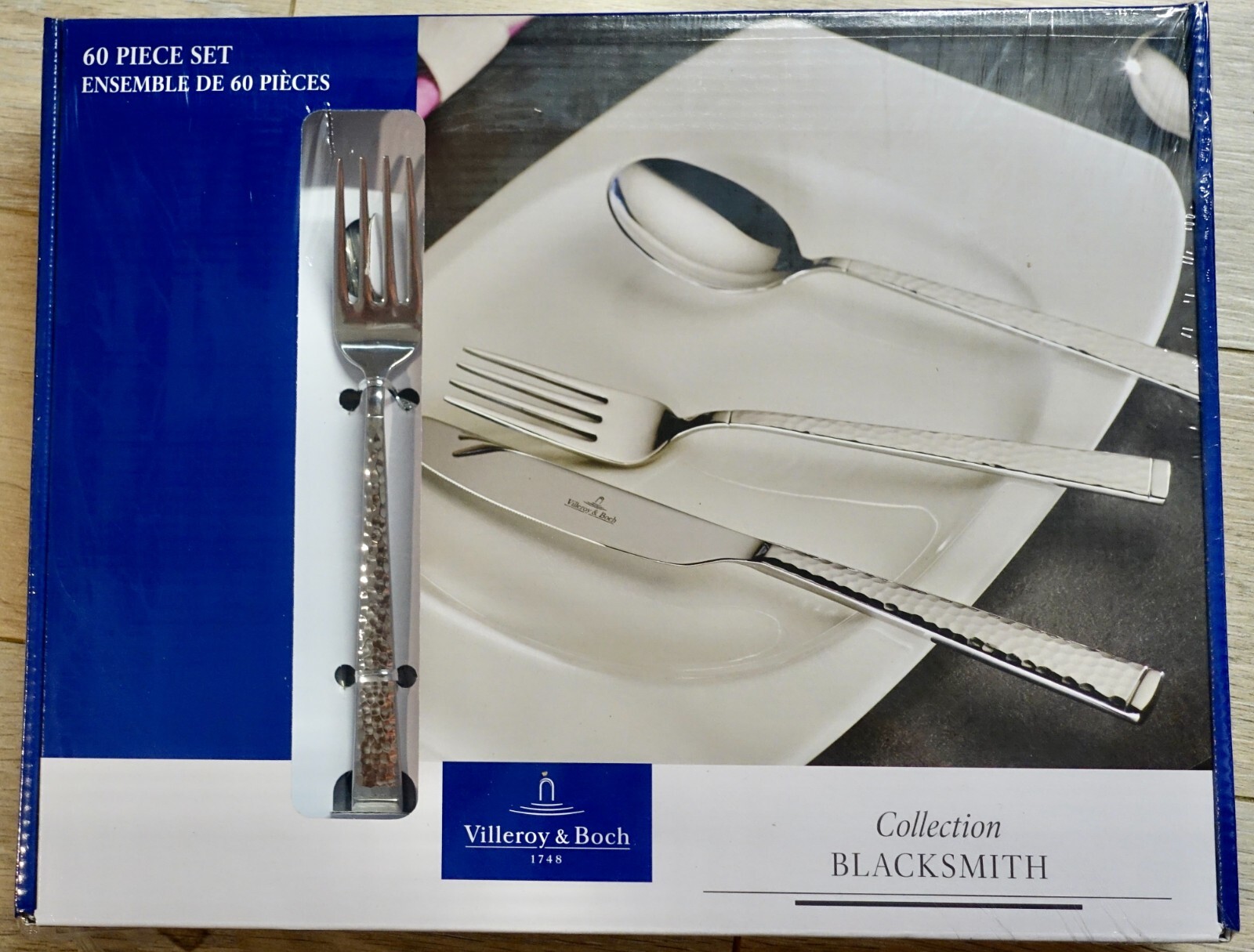 Villeroy & Boch Blacksmith 60Piece 18/10 Stainless Steel Flatware Set New eBay