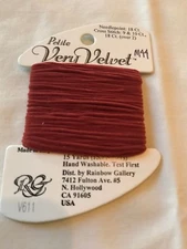 Rainbow Gallery Very Velvet PETITE  Needlepoint Embroidery Thread