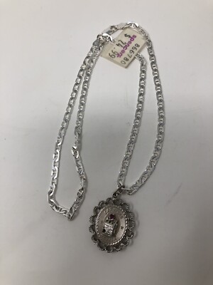 Neu 925 Sterling Silber Kette &! Neu Vintage Las Vegas Nevada Spielautomat Anhänger