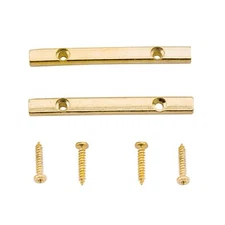 Musiclily 2X Gold Brass String Guide Retainer Bar For Floyd Rose Tremolo Guitar