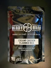 Creamy Chicken Flavored Rice 4 Serving Pouch 25-year Shelf Emergency Food Kit