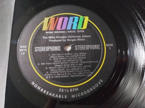 The Mike Douglas Christmas Album SEALED Original Word WSB-8815 LP Record 1979 - Picture 4 of 6