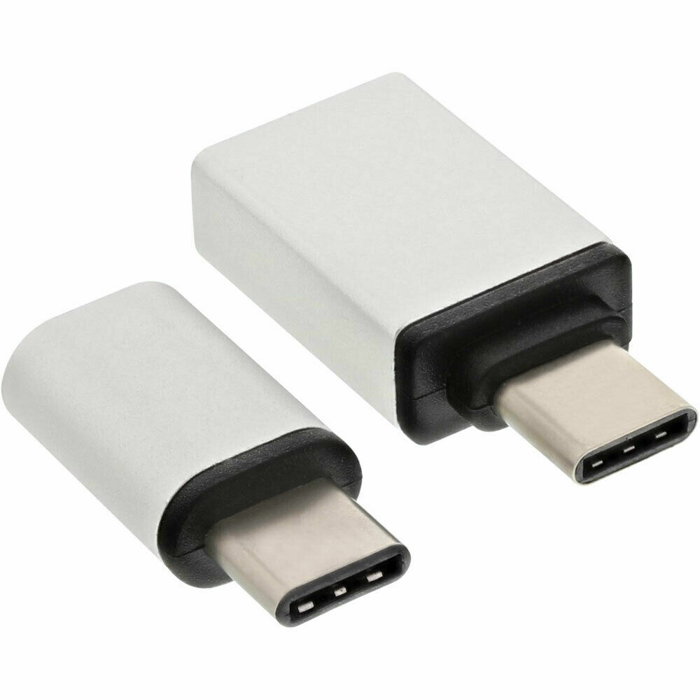 OTG ADATTATORE USB 3.1 C MASCHIO / MICRO-USB 2.0 E USB 3.0 A FEMMINA (SET 2PZ)