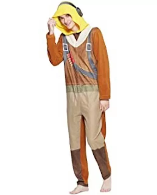 Adult Epic Games Fortnite Pajamas Loot Raptor Costume UNION SUIT