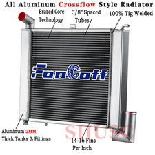 3 Row Aluminum Radiator For 1963-1972 1969 Chevy Corevette 5.3l 5.4l 5.7l V8 Mt