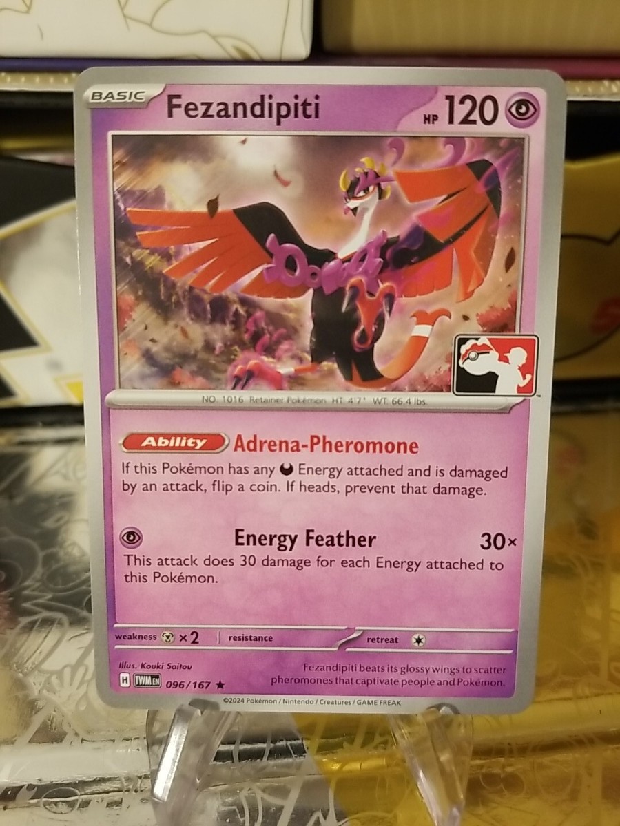 Fezandipiti Pokemon Prize Pack Series 6 Promo Pokemon Card NM/LP Stamp Fezandipiti Pokemon Prize Pack Series 6 Promo Pokemon Card NM/LP Stamp