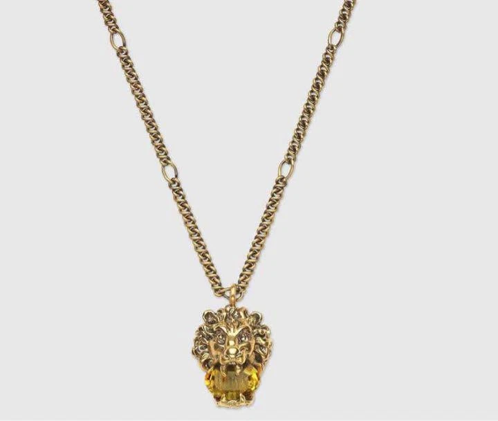 GUCCI Lion Yellow Crystal | eBay