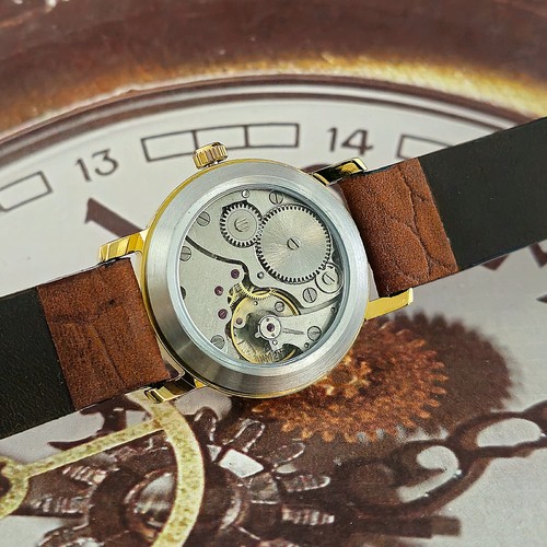Soviet Watch 1MChZ Pobeda Vintage Military Men's Wristwatch USSR Kirovskie Gold - Picture 3 of 15