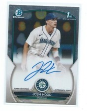 2023 Bowman Chrome-Josh Hood 1st Bowman Autograph-Seattle Mariners