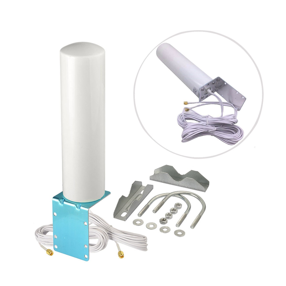 Antenna 5g Ip67 Per Camper Van Antenna Esterna 5G/4G MiMo Robusta Per Router Huawei B715, B525, B535 | Doppia Porta, IP67, Ampia Banda Antenna MiMo Router Huawei - Foto 8