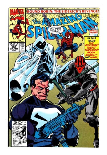 AMAZING SPIDER-MAN 355, VF+ (8.5), THRASHER, MARVEL INSERTO BORSA PIGIAMA INC. * - Foto 1 di 2