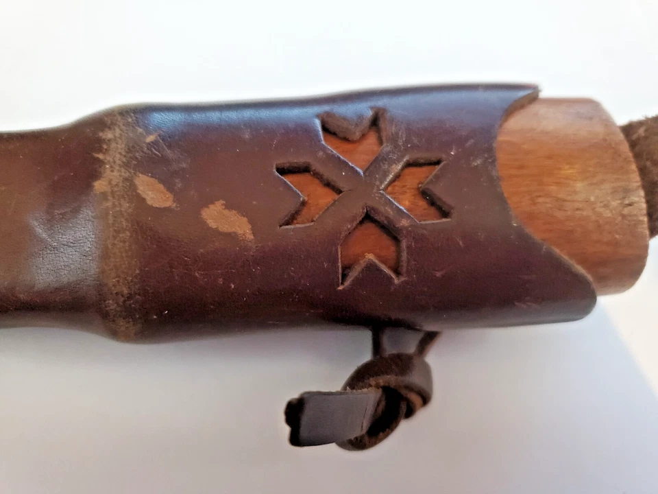 Винтажный нож из нержавеющей стали Helle Norway с фиксированным лезвием с деревянной ручкой - Изображение 3 из 4