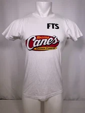 Raising Cane's Chicken Fingers FTS Logo White T-Shirt Men's SMALL