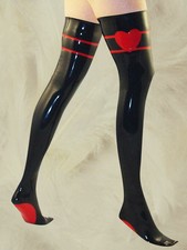 100% lateksowe gumowe gumowe skarpetki do stóp Cosplay Impreza pończochy 0,45 mm Miłość