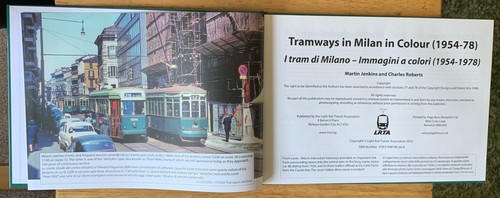 TRAMWAYS IN MILAN IN COLOUR 1954-78; ITALY. TRANSPORT. 2022. LIKE NEW. SCARCE - Foto 3 di 9
