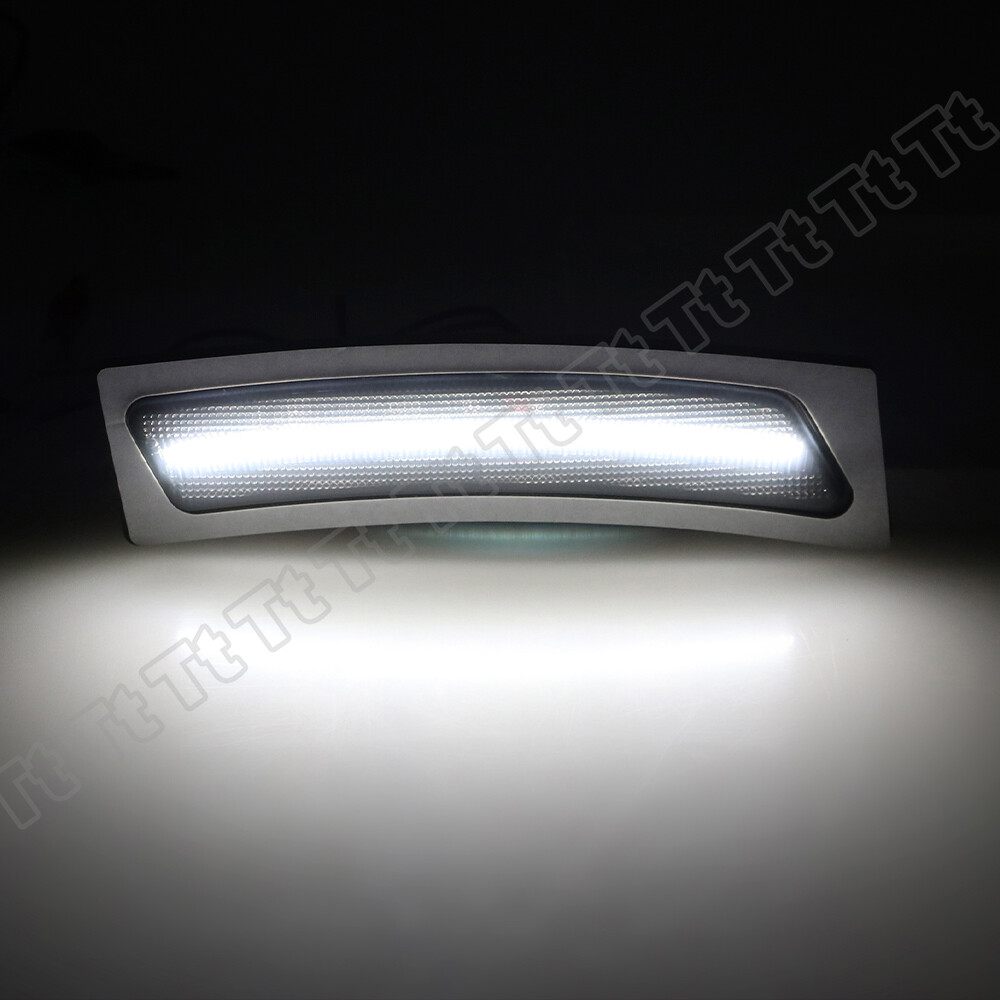 White LED Front Bumper Side Marker Lights For 16-19 BMW F30 F31 M
