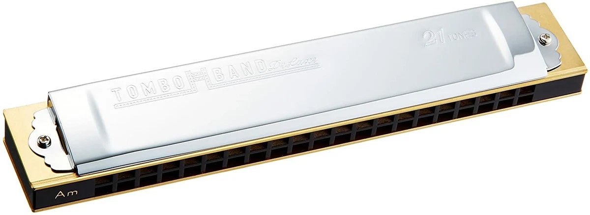 TOMBO No.1521 Am Key TOMBO BAND DELUXE Tremolo Harmonica 21 holes
