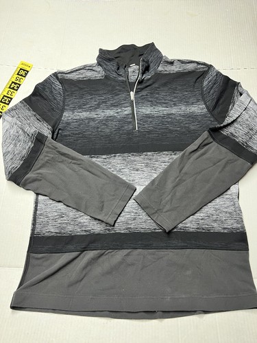 Lululemon Speed 1/4 Zip Universal Striped Performance Athletic Pullover Men’s L - Bild 5 von 11