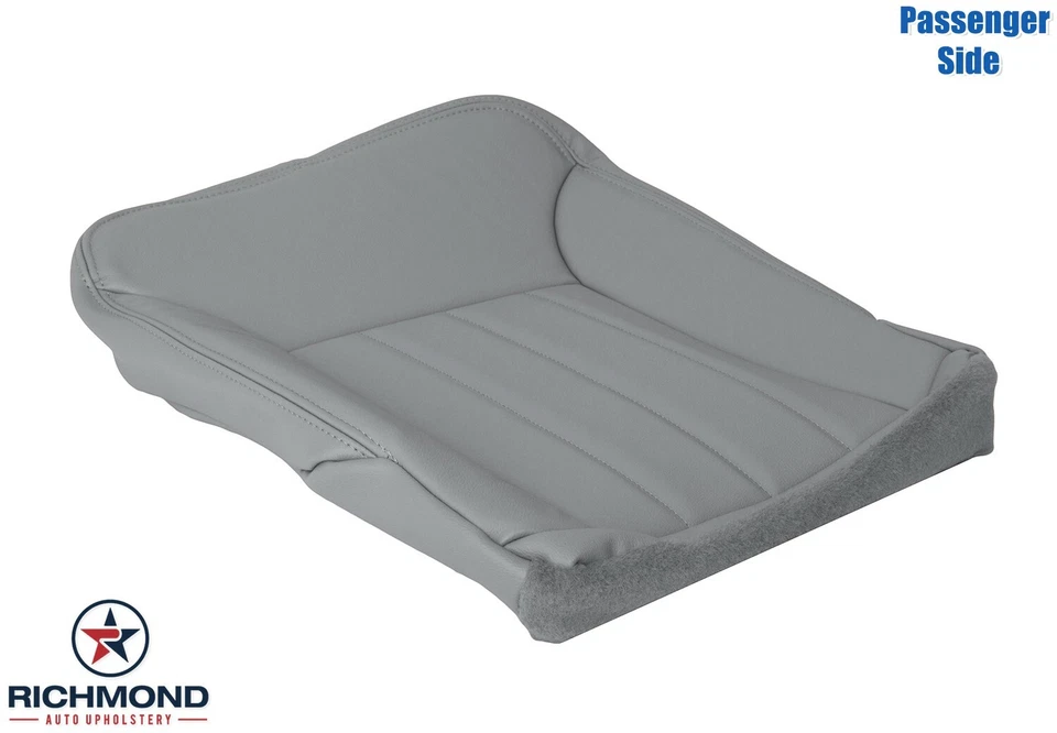 Cubierta de asiento de cuero genuino gris parte inferior lateral del pasajero Mercedes Benz R 2006-2010 Foto 4 de 4