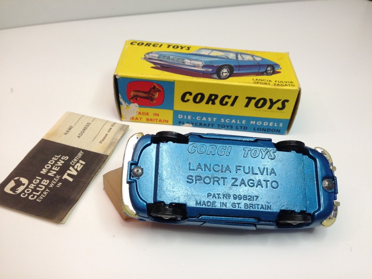 Corgi Whizzwheels N°332 – Lancia Fulvia Sport Zagato – 1/43 – Miniature – Occasion