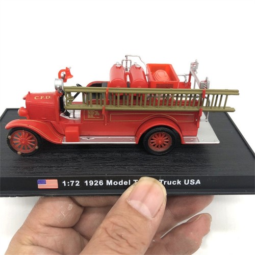 1/72 Alloy Car Model USA 1926 Model T Fire Truck Alloy Model Collection Decor - Picture 8 of 9