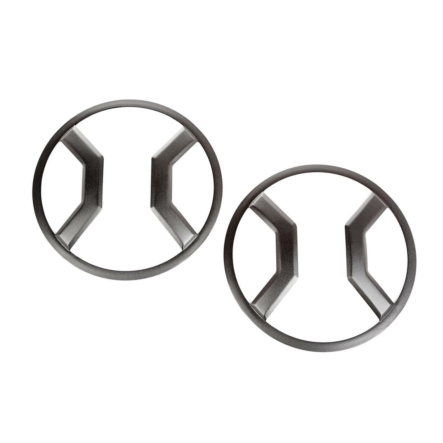 Grilles de protection phares avant pour Jeep Renegade BU en acier noir