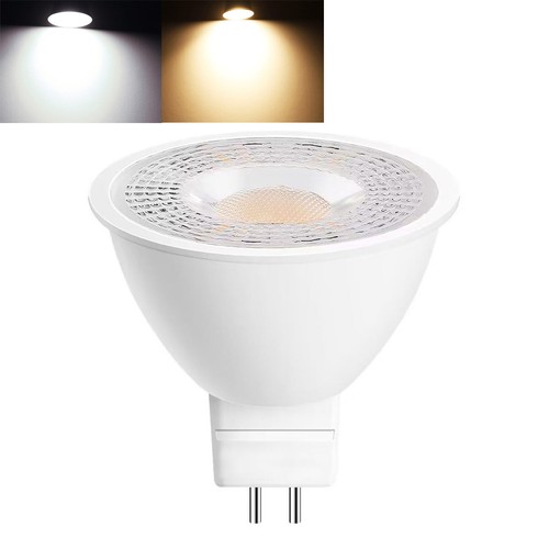 Dimmable LED Spotlight White Bulbs 7W MR16 12V- 24V Equivalent 60W Halogen Lamps - Picture 1 of 24