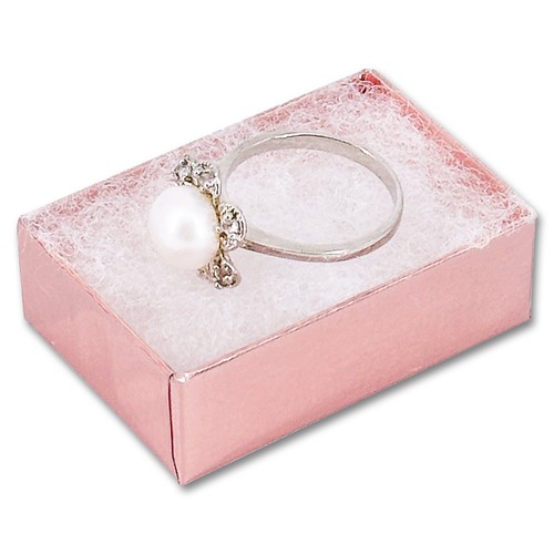 BULK Cardboard Kraft Paper JEWELRY GIFT BOXES Cotton Filled ROSE GOLD - Shipping - Picture 6 of 23