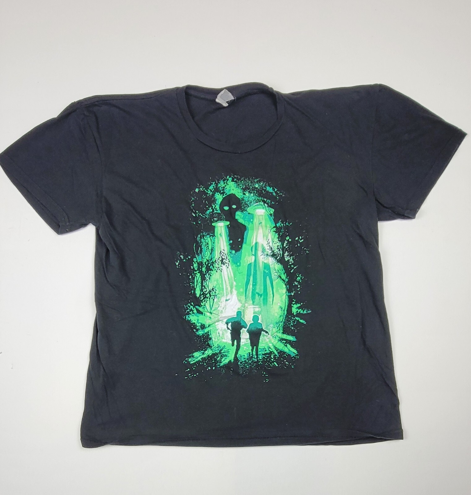 Vintage XFiles Tshirt Original Black Green Graphic … Gem