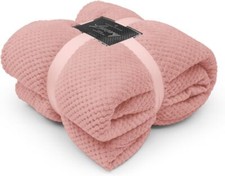 Luxury Popcorn Throws Double & King Size Cuddly Cosy Warm Blanket For Sofa & Bed